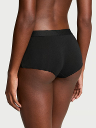 Комплект белья со стразами Victoria's Secret бюст Push-Up и трусики шортики 1159858918 (Черный 38C/XL)