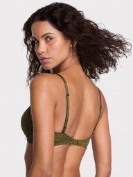 Жіночий комплект білизни Victoria's Secret погруддя Push-Up та трусики тонг 1159859730 (Зелений 34C/M)