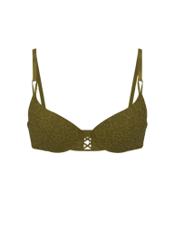 Жіночий комплект білизни Victoria's Secret погруддя Push-Up та трусики тонг 1159859738 (Зелений 38C/XL)