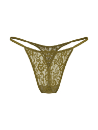 Жіночий комплект білизни Victoria's Secret погруддя Push-Up та трусики тонг 1159859738 (Зелений 38C/XL)