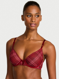 Комплект білизни Victoria's Secret бюст та трусики тонг 1159859848 (Червоний 36B/M)