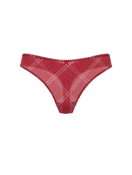 Комплект білизни Victoria's Secret бюст та трусики тонг 1159859848 (Червоний 36B/M)