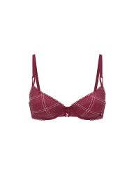 Комплект білизни Victoria's Secret бюст та трусики тонг 1159859852 (Червоний 34B/S)