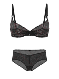 Комплект білизни Victoria's Secret бюст та трусики чики 1159859857 (Чорний 34B/S)