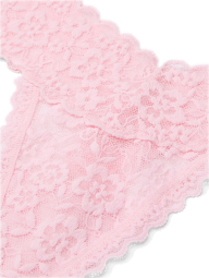 Мереживний комплект Victoria's Secret бюст Push-Up та трусики тонг 1159860875 (Рожевий 36B/L)