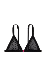 Комплект белья Victoria's Secret лиф триангл и трусики тонг 1159861094 (Черный S)