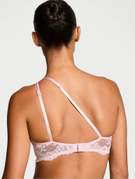 Кружевной комплект Victoria's Secret бюстгальтер на одно плечо и трусики стринги 1159861097 (Розовый S)
