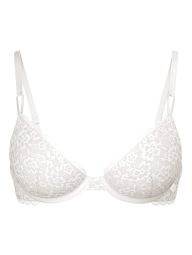 Кружевной комплект белья Victoria's Secret бюст и трусики бикини 1159861392 (Молочный 40D/XXL)