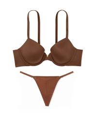 Комплект білизни Victoria's Secret бюстгальтер та трусики стрінги 1159861397 (Коричневий 44C/XXL)