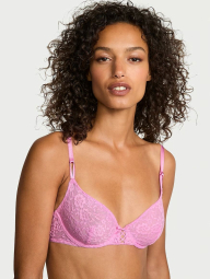 Комплект білизни Victoria's Secret бюст та трусики тонг 1159862104 (Рожевий 36C/L)