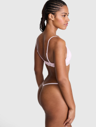 Подарочный комплект белья Victoria's Secret Pink бралетт и трусики стринги 1159862854 (Розовый L)