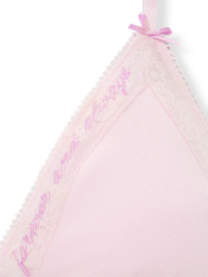 Подарочный комплект белья Victoria's Secret Pink бралетт и трусики стринги 1159862854 (Розовый L)