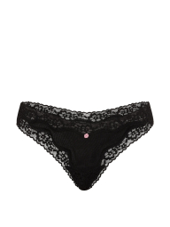 Комплект белья Victoria's Secret бралетт триангл и трусики тонг 1159863209 (Черный M)
