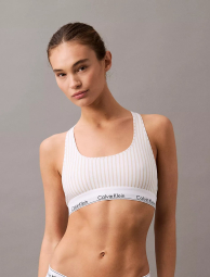 Женский комплект Calvin Klein топ и трусики тонг 1159922777 (Белый/Зеленый S)