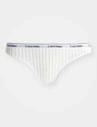 Женский комплект Calvin Klein топ и трусики тонг 1159922777 (Белый/Зеленый S)