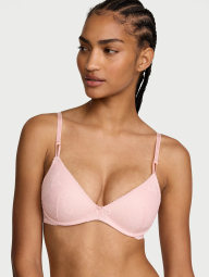 Комплект білизни Victoria's Secret бюст Push-Up та трусики чики 1160278392 (Рожевий 40C/XL)