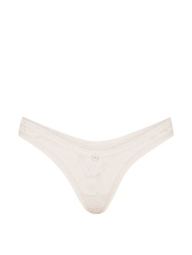 Мереживний комплект білизни Victoria's Secret погруддя Push-Up та трусики тонг 1160486358 (Молочний 38C/L)