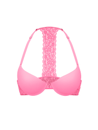 Женский комплект белья Victoria's Secret лиф и трусики чики 1160697190 (Розовый 34B/S)