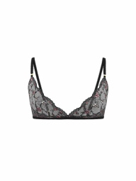 Комплект белья Victoria's Secret бралетт триангл и трусики чики 1160805493 (Черный S)