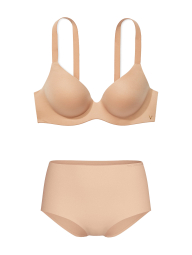Жіночий комплект білизни Victoria's Secret ліф Push-Up та трусики брифи 1161065470 (Бежевий 38D/XL)