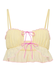 Комплект белья Victoria's Secret Pink бюстгальтер и бесшовные трусики чики 1161226955 (Желтый L)