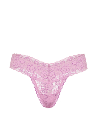 Кружевной комплект Victoria's Secret бюст Push-Up и трусики тонг 1161162797 (Сиреневый 36C/L)