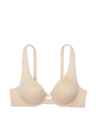 Комплект белья Victoria's Secret бюстгальтер и трусики тонг 1161231771 (Бежевый 32C/XS)