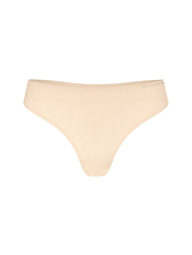 Комплект белья Victoria's Secret бюстгальтер и трусики тонг 1161231771 (Бежевый 32C/XS)