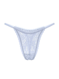Комплект белья Victoria's Secret бралетт триангл и трусики тонг 1161283037 (Голубой XL)