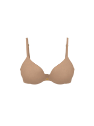 Комплект білизни Victoria's Secret погруддя Push-Up та трусики тонг 1161348318 (Бежевий 32C/S)