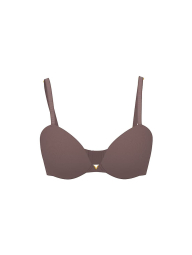 Безшовний комплект білизни Victoria's Secret погруддя Push-up і трусики брифи 1161428785 (Коричневий 34A/S)