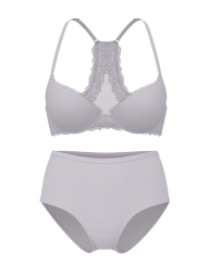 Жіночий комплект білизни Victoria's Secret бюст і трусики 1161609925 (Бузковий 36D/L)