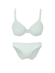 Комплект білизни Victoria's Secret бюстгальтер Push-Up та трусики бікіні 1161585088 (Бірюзовий 36D/M)