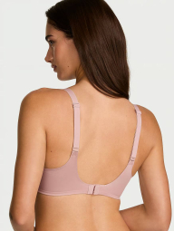 Женский комплект белья Victoria's Secret лиф Push-Up и трусики тонги 1161660950 (Розовый 38D/L)