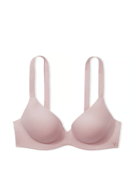 Женский комплект белья Victoria's Secret лиф Push-Up и трусики тонги 1161660950 (Розовый 38D/L)