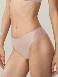 Женский комплект белья Victoria's Secret лиф Push-Up и трусики тонги 1161660950 (Розовый 38D/L)
