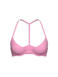 Комплект белья со стразами Victoria's Secret Pink бюст и бесшовные трусики чики 1161716481 (Розовый 36B/M)