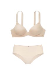 Жіночий комплект білизни Victoria's Secret ліф і трусики 1161851141 (Бежевий 34D/M)
