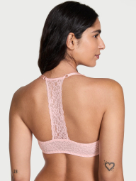 Комплект белья Victoria's Secret бюстгальтер и бесшовные трусики тонг 1161852039 (Розовый 32B/XS)