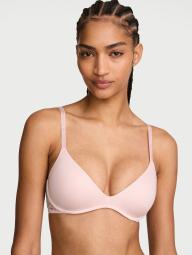 Комплект білизни Victoria's Secret бюст Push-Up та безшовні трусики бікіні 1161855301 (Рожевий 36D/M)