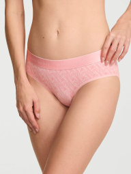 Женский комплект белья Victoria's Secret бюст Push-Up и трусики хипхаггеры 1161870764 (Розовый 36D/L)