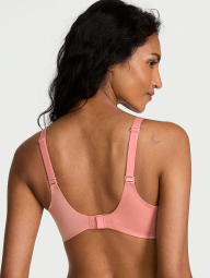 Женский комплект белья Victoria's Secret лиф Push-Up и трусики брифы 1161950093 (Розовый 38D/XL)