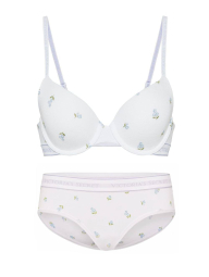 Комплект білизни Victoria's Secret погруддя Push-Up та трусики хіпхагери 1161963018 (Білий 34C/M)