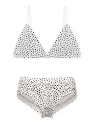 Комплект белья Victoria's Secret бралетт триангл и трусики чики 1162033610 (Белый S)