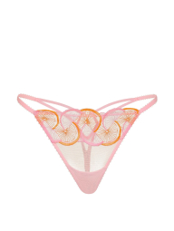 Комплект белья Victoria's Secret бралетт триангл и трусики тонг 1162074615 (Розовый M)