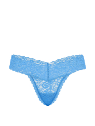 Комплект белья Victoria's Secret бралетт триангл и трусики тонг 1162143554 (Голубой L)