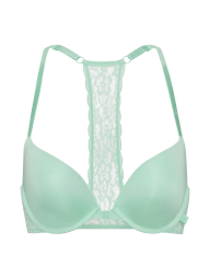 Комплект белья Victoria's Secret бюст Push-up и трусики чики 1162189824 (Бирюзовый 36D/L)