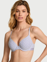 Женский комплект белья Victoria's Secret бюст Push-Up и трусики хипхаггеры 1162193280 (Голубой 38C/XL)