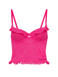 Комплект білизни Victoria's Secret Pink корсетний топ та трусики чики 1162197981 (Рожевий XL)