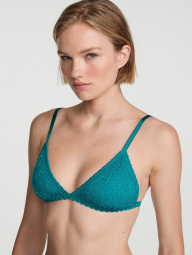 Комплект белья Victoria's Secret бралетт триангл и трусики тонг 1162232311 (Бирюзовый M)